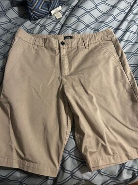 O'Neill Men's Khaki Flat-Front Casual Shorts
